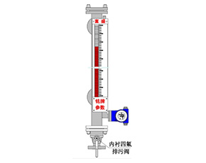 磁致伸缩液位计远传 外绑磁翻板下接线